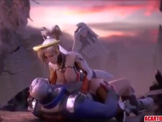 Overwatch mercy x névleges film gyűjtemény mert ventilátorok, felnőtt videó 80